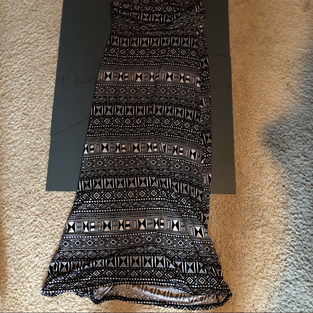 Tribal Printed Maxi Skirt